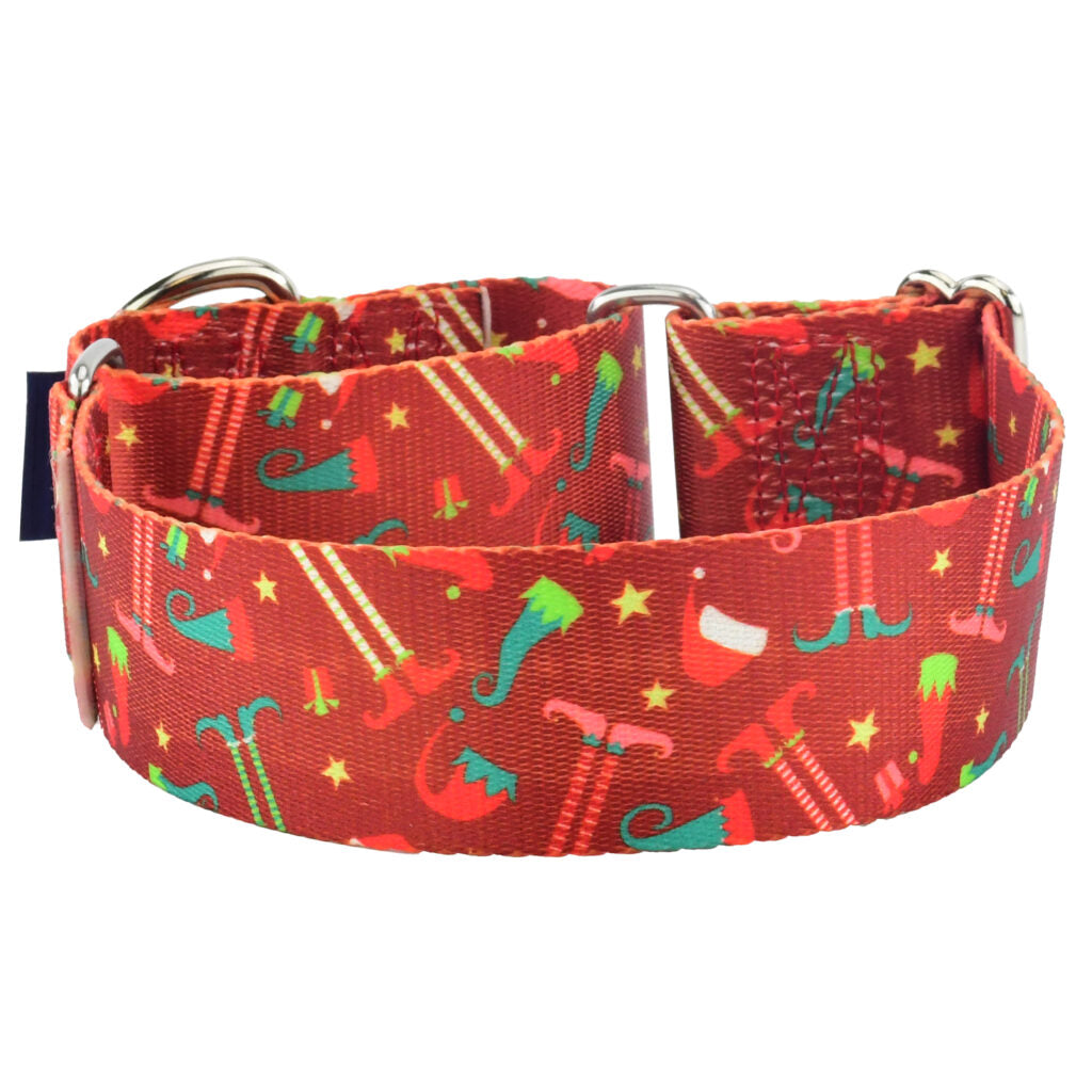 Elf Shoes Christmas EarthStyle Dog Collar